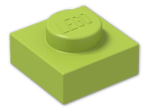 LEGO® Stein: Plate 1 x 1 3024 | Farbe: Bright Yellowish Green