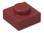 LEGO® Stein: Plate 1 x 1 3024 | Farbe: New Dark Red