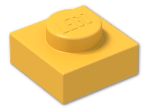 LEGO® Stein: Plate 1 x 1 3024 | Farbe: Flame Yellowish Orange