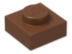LEGO® Stein: Plate 1 x 1 3024 | Farbe: Reddish Brown