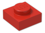 LEGO® Stein: Plate 1 x 1 3024 | Farbe: Bright Red