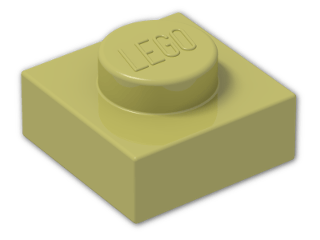 LEGO® Brick: Plate 1 x 1 3024 | Color: Cool Yellow