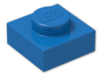 LEGO® Stein: Plate 1 x 1 3024 | Farbe: Bright Blue