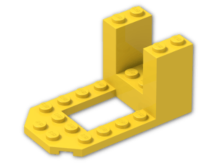 LEGO® Brick: Bracket 4 x 7 x 3 30250 | Color: Bright Yellow