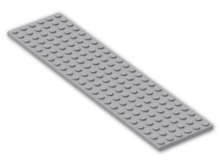 LEGO® Brick: Plate 6 x 24 3026 | Color: Medium Stone Grey