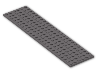 LEGO® Stein: Plate 6 x 24 3026 | Farbe: Dark Stone Grey