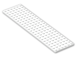 LEGO® Brick: Plate 6 x 24 3026 | Color: White