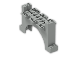 LEGO® Brick: Arch 2 x 12 x 6 with Grooves 30272 | Color: Grey