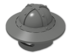 LEGO® Stein: Minifig Helmet with Chinstrap and Wide Brim 30273 | Farbe: Dark Grey