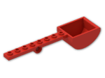 LEGO® Brick: Plate 1 x 8 with Hole and Bucket 30275 | Color: Bright Red