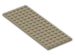 LEGO® Brick: Plate 6 x 16 3027 | Color: Sand Yellow