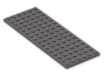 LEGO® Stein: Plate 6 x 16 3027 | Farbe: Dark Stone Grey
