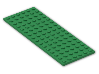 LEGO® Brick: Plate 6 x 16 3027 | Color: Dark Green