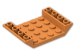 LEGO® Brick: Slope Brick 45 6 x 4 Double Inverted with Open Center 30283 | Color: Bright Orange
