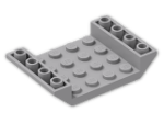 LEGO® Brick: Slope Brick 45 6 x 4 Double Inverted with Open Center 30283 | Color: Medium Stone Grey