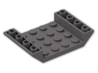 LEGO® Brick: Slope Brick 45 6 x 4 Double Inverted with Open Center 30283 | Color: Dark Stone Grey