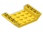 LEGO® Brick: Slope Brick 45 6 x 4 Double Inverted with Open Center 30283 | Color: Bright Yellow