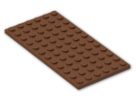 LEGO® Stein: Plate 6 x 12 3028 | Farbe: Reddish Brown