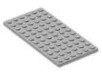 LEGO® Brick: Plate 6 x 12 3028 | Color: Medium Stone Grey