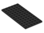LEGO® Stein: Plate 6 x 12 3028 | Farbe: Black