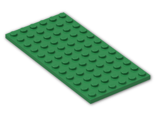 LEGO® Brick: Plate 6 x 12 3028 | Color: Dark Green
