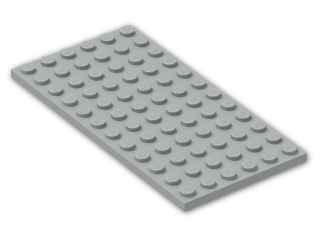 LEGO® Stein: Plate 6 x 12 3028 | Farbe: Grey