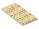 LEGO® Stein: Plate 6 x 12 3028 | Farbe: Brick Yellow