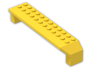 LEGO® Brick: Arch 2 x 14 x 2.333 30296 | Color: Bright Yellow