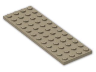 LEGO® Brick: Plate 4 x 12 3029 | Color: Sand Yellow