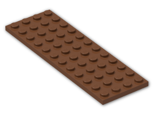 LEGO® Brick: Plate 4 x 12 3029 | Color: Reddish Brown