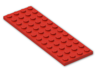 LEGO® Brick: Plate 4 x 12 3029 | Color: Bright Red