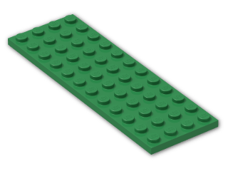 LEGO® Brick: Plate 4 x 12 3029 | Color: Dark Green