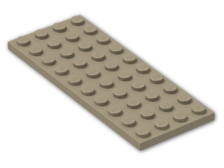 LEGO® Brick: Plate 4 x 10 3030 | Color: Sand Yellow