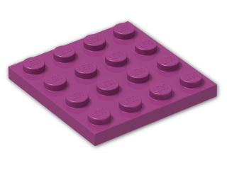 LEGO® Brick: Plate 4 x 4 3031 | Color: Bright Reddish Violet