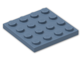 LEGO® Brick: Plate 4 x 4 3031 | Color: Sand Blue