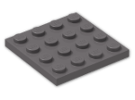 LEGO® Brick: Plate 4 x 4 3031 | Color: Dark Stone Grey