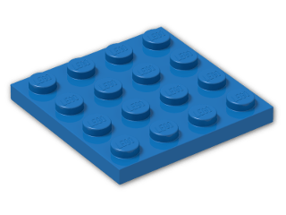 LEGO® Brick: Plate 4 x 4 3031 | Color: Bright Blue