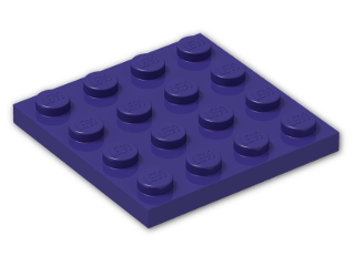 LEGO® Brick: Plate 4 x 4 3031 | Color: Medium Lilac