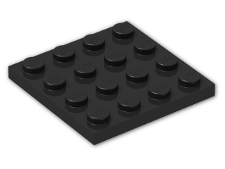 LEGO® Brick: Plate 4 x 4 3031 | Color: Black