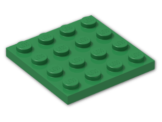 LEGO® Brick: Plate 4 x 4 3031 | Color: Dark Green