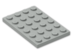 LEGO® Brick: Plate 4 x 6 3032 | Color: Grey