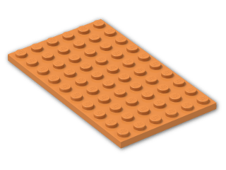 LEGO® Stein: Plate 6 x 10 3033 | Farbe: Bright Orange
