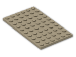 LEGO® Brick: Plate 6 x 10 3033 | Color: Sand Yellow