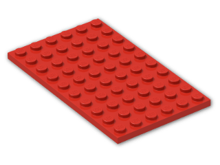 LEGO® Stein: Plate 6 x 10 3033 | Farbe: Bright Red