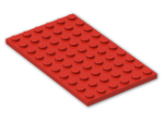 LEGO® Brick: Plate 6 x 10 3033 | Color: Bright Red