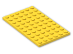 LEGO® Brick: Plate 6 x 10 3033 | Color: Bright Yellow