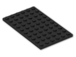 LEGO® Brick: Plate 6 x 10 3033 | Color: Black