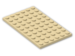 LEGO® Brick: Plate 6 x 10 3033 | Color: Brick Yellow