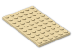 LEGO® Stein: Plate 6 x 10 3033 | Farbe: Brick Yellow