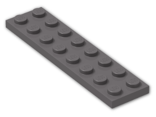 LEGO® Stein: Plate 2 x 8 3034 | Farbe: Dark Stone Grey